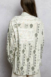 The Drifter's Daughter Button-Down Embroidered Shirt
