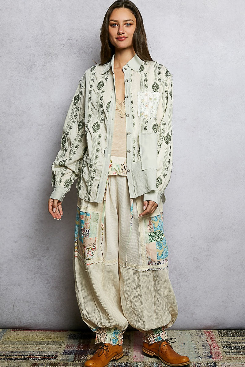 The Drifter's Daughter Button-Down Embroidered Shirt