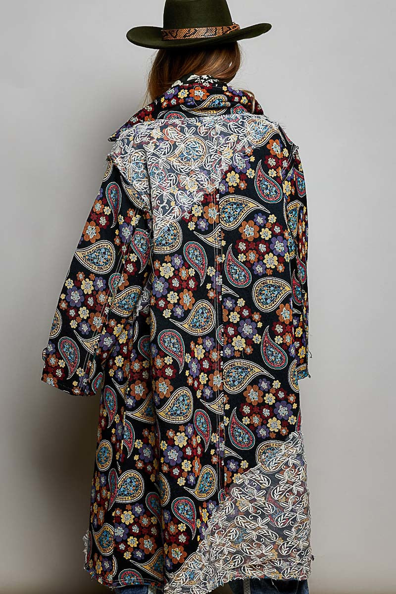 The Fortune Teller Jacquard Lace Patch Coat
