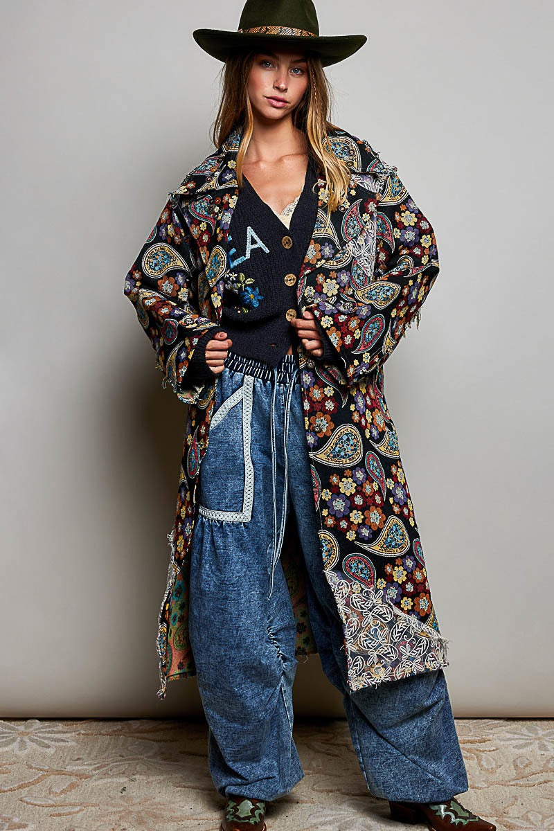 The Fortune Teller Jacquard Lace Patch Coat