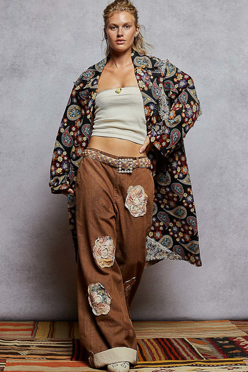 The Fortune Teller Jacquard Lace Patch Coat