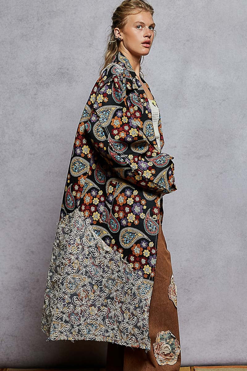 The Fortune Teller Jacquard Lace Patch Coat