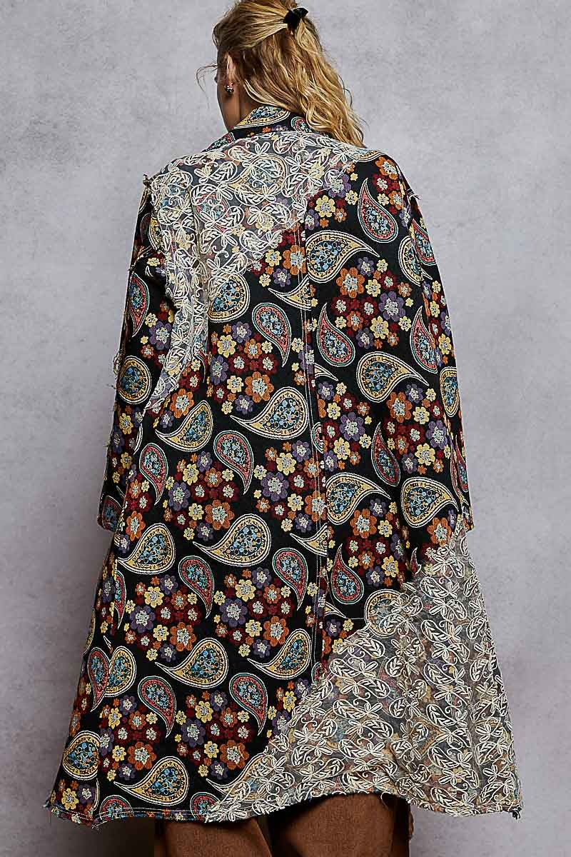 The Fortune Teller Jacquard Lace Patch Coat