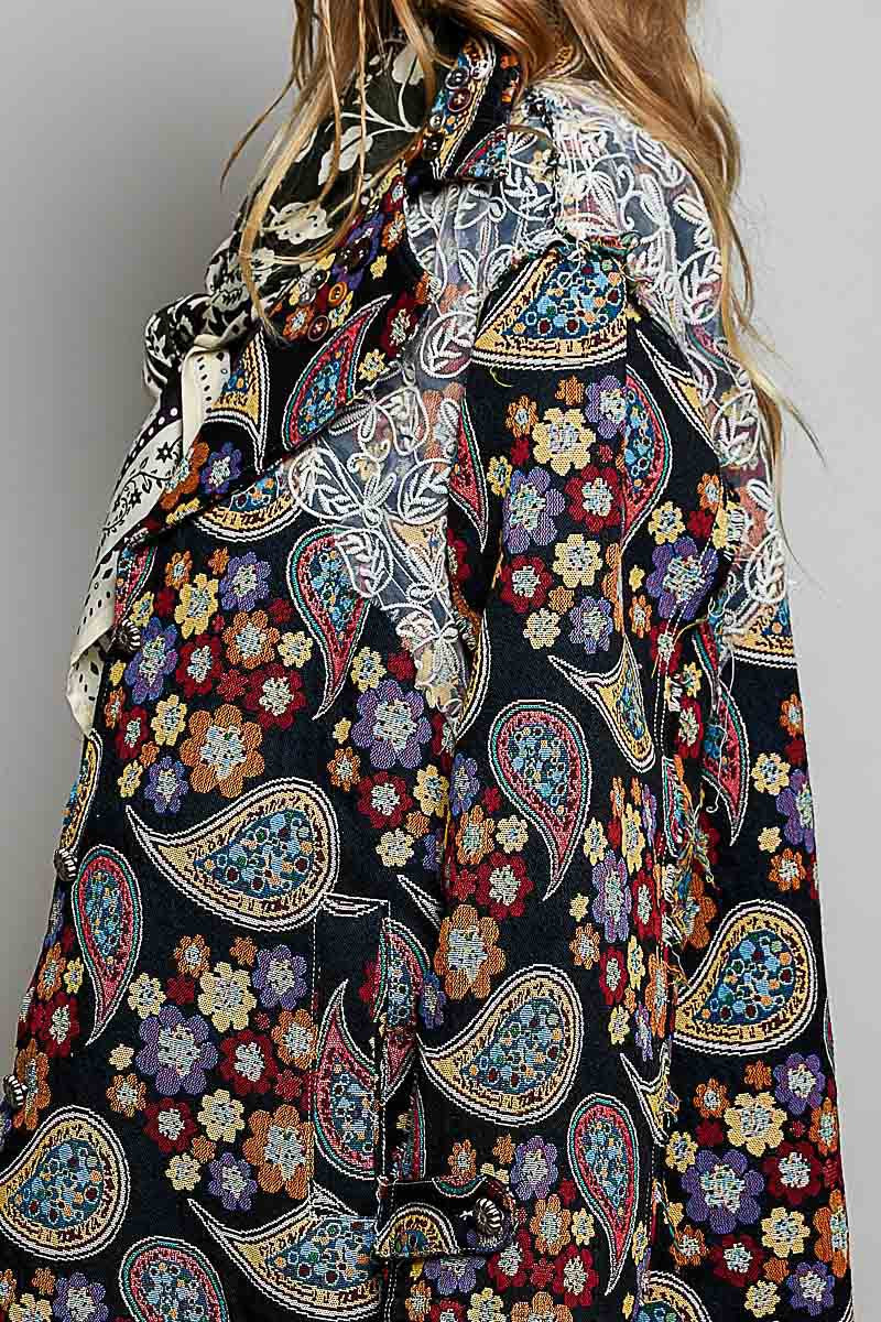 The Fortune Teller Jacquard Lace Patch Coat