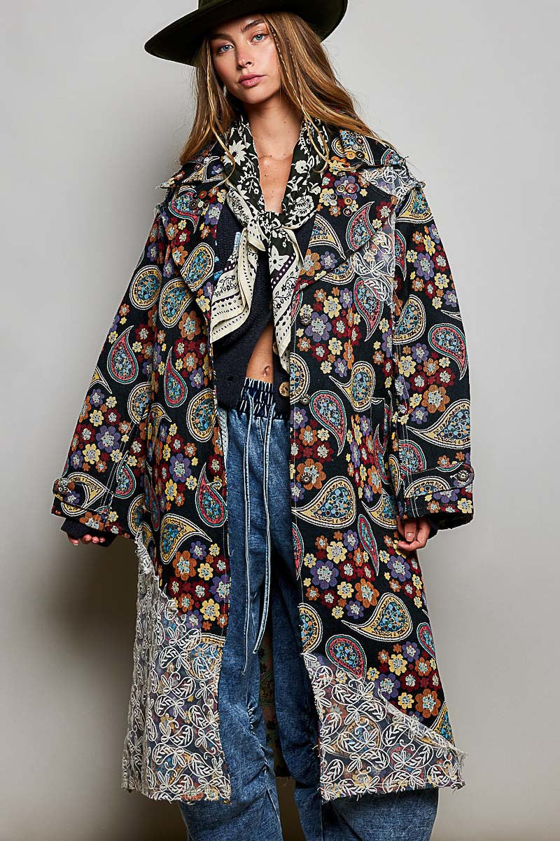 The Fortune Teller Jacquard Lace Patch Coat