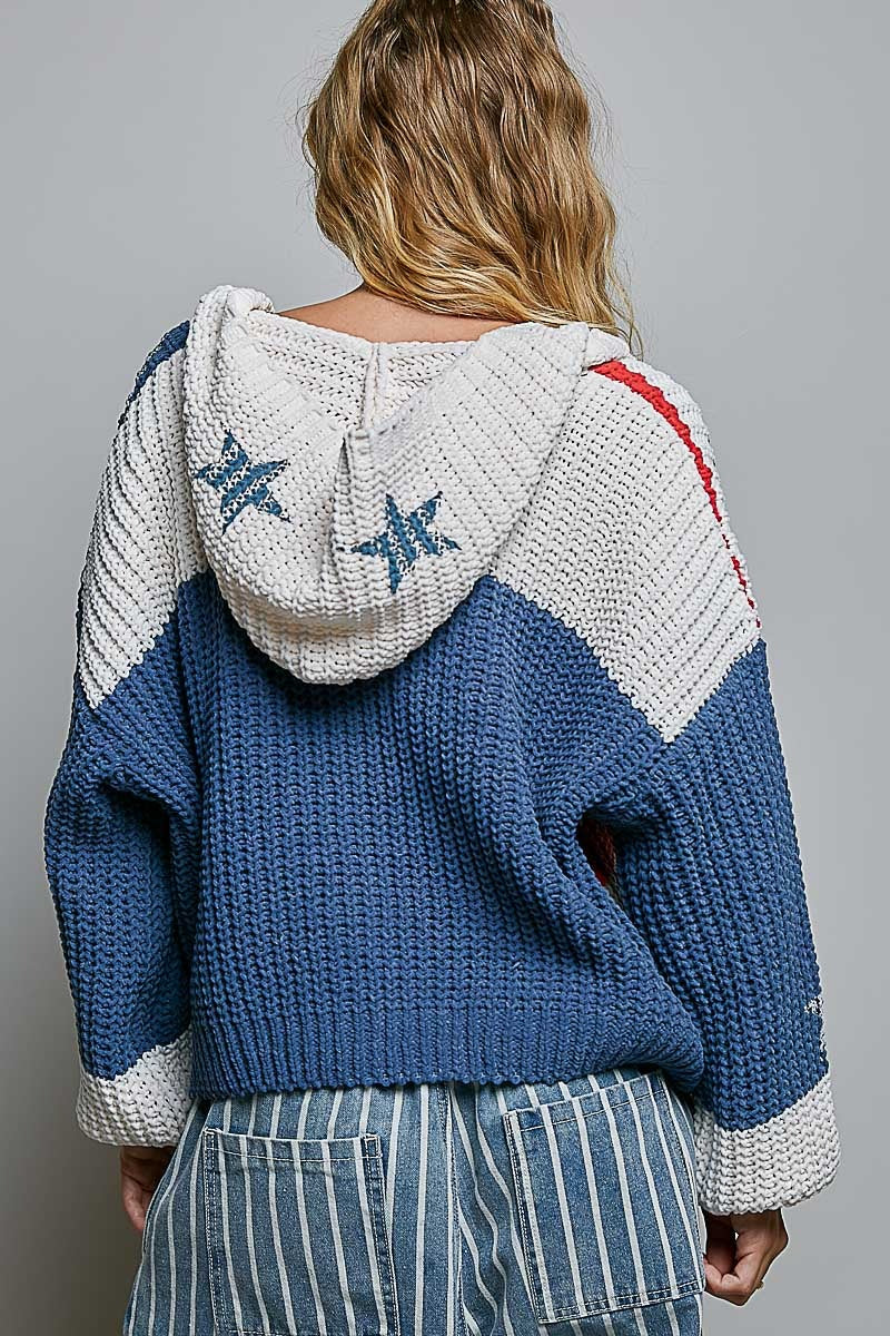The Founder V-Neck Chenille Knit Sweater