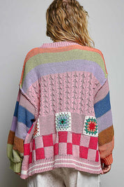 The Maker Balloon Sleeve Chenille Cardigan