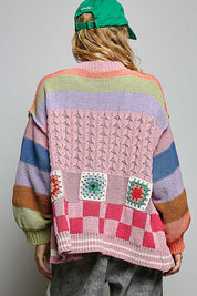 The Maker Balloon Sleeve Chenille Cardigan