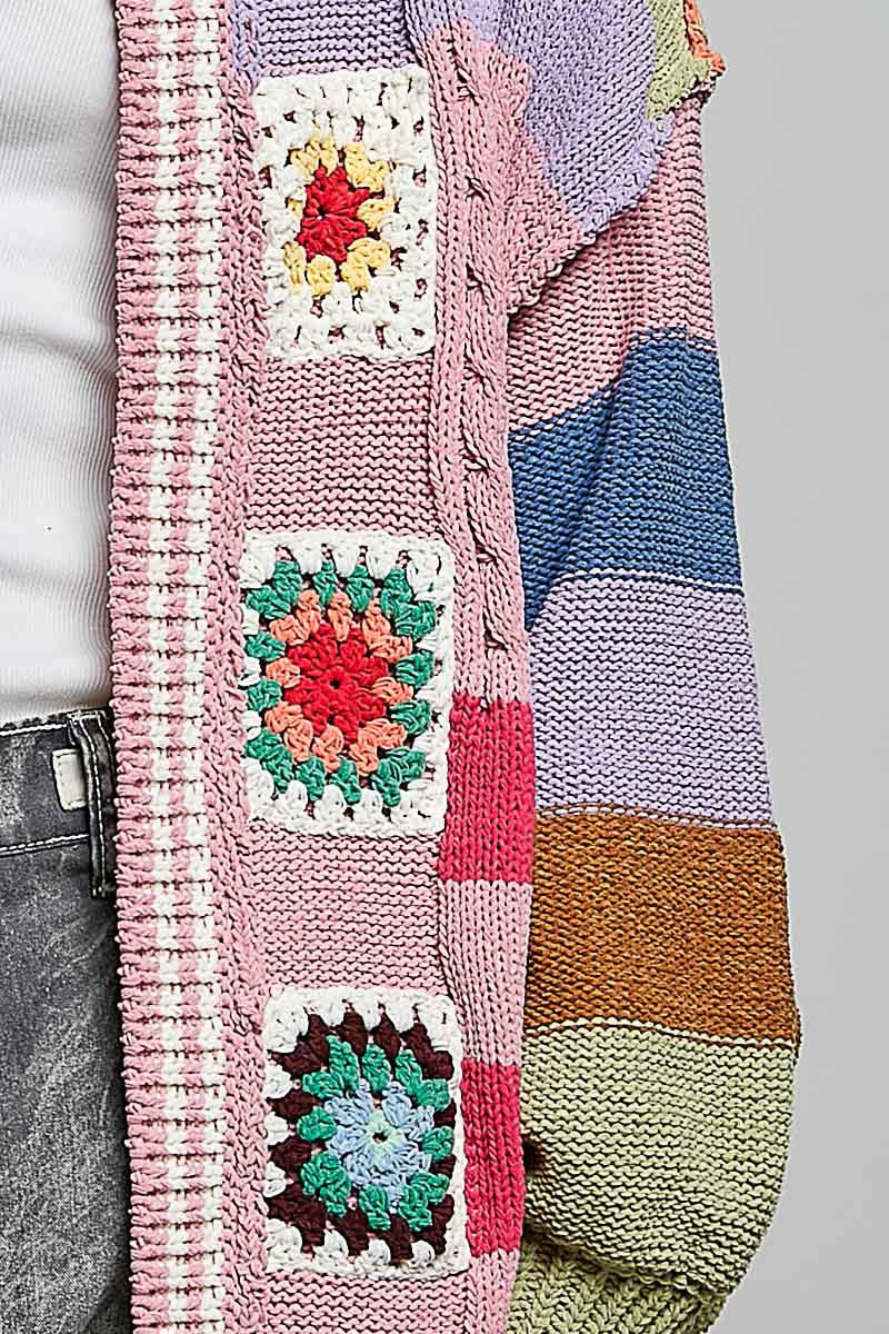 The Maker Balloon Sleeve Chenille Cardigan