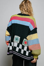 The Maker Balloon Sleeve Chenille Cardigan