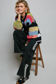 The Maker Balloon Sleeve Chenille Cardigan