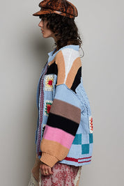 The Maker Balloon Sleeve Chenille Cardigan