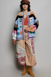 The Maker Balloon Sleeve Chenille Cardigan