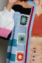 The Maker Balloon Sleeve Chenille Cardigan