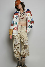 The Maker Balloon Sleeve Chenille Cardigan