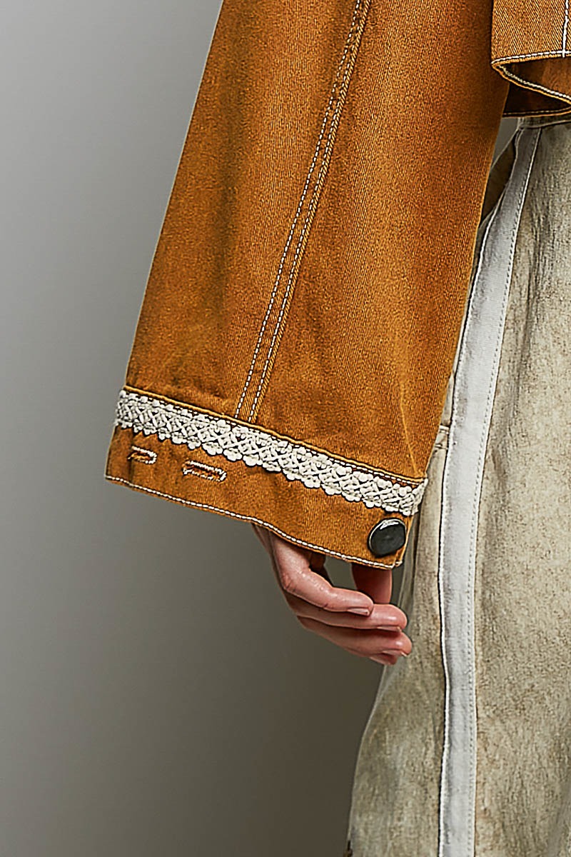The Muse Contrast Denim Jacket