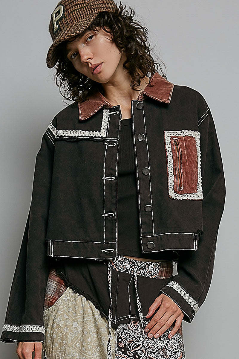 The Muse Contrast Denim Jacket