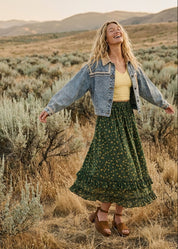 The Muse Contrast Denim Jacket