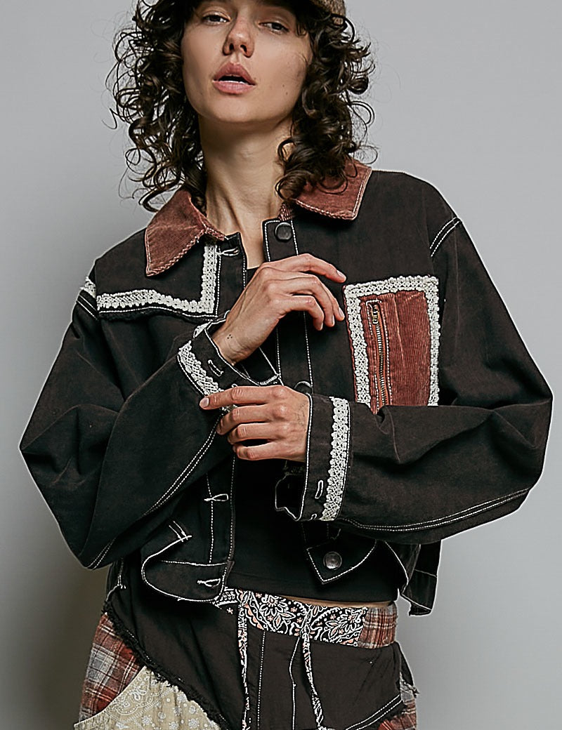 The Muse Contrast Denim Jacket