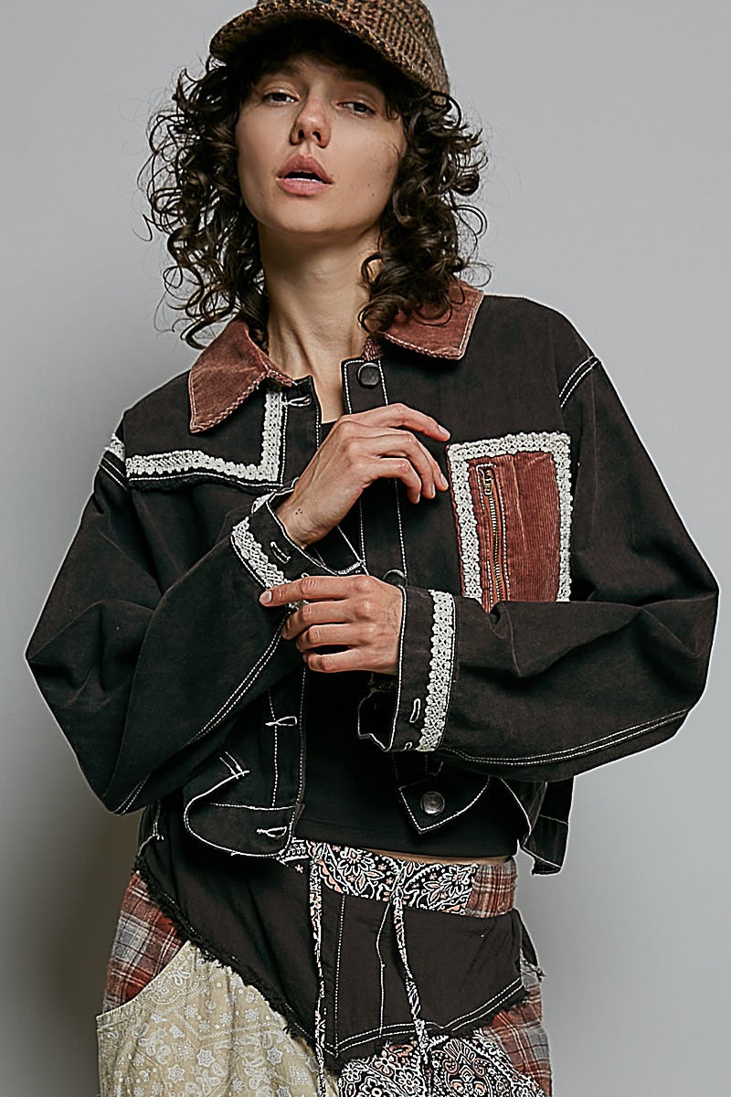 The Muse Contrast Denim Jacket