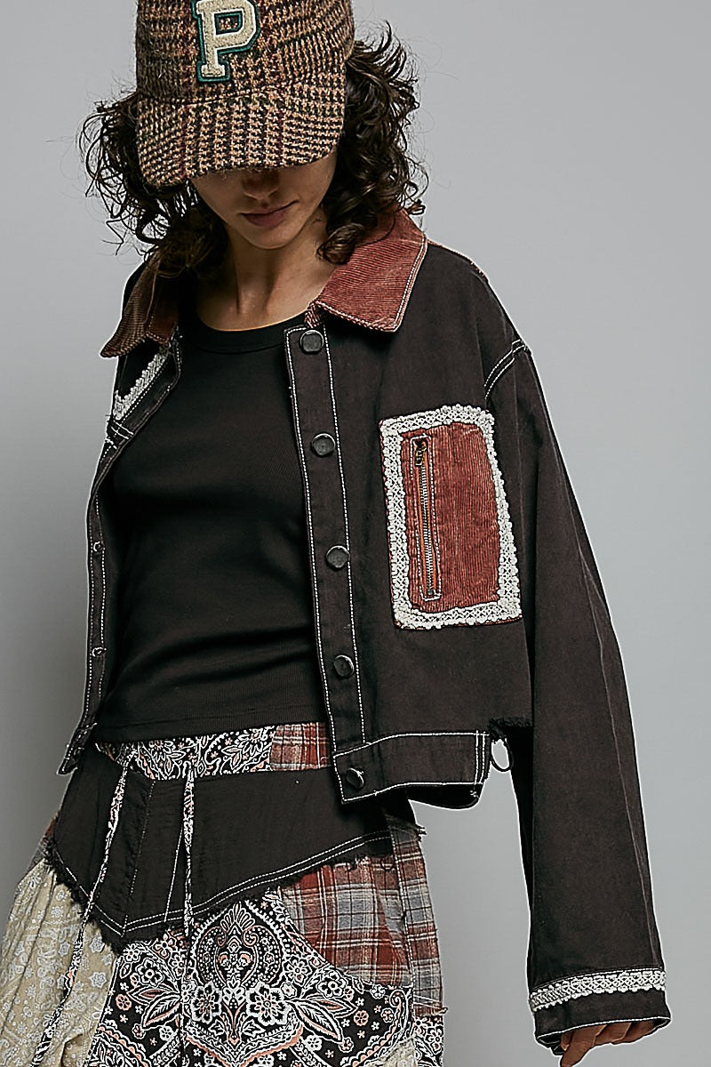 The Muse Contrast Denim Jacket