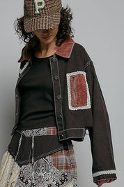 The Muse Contrast Denim Jacket
