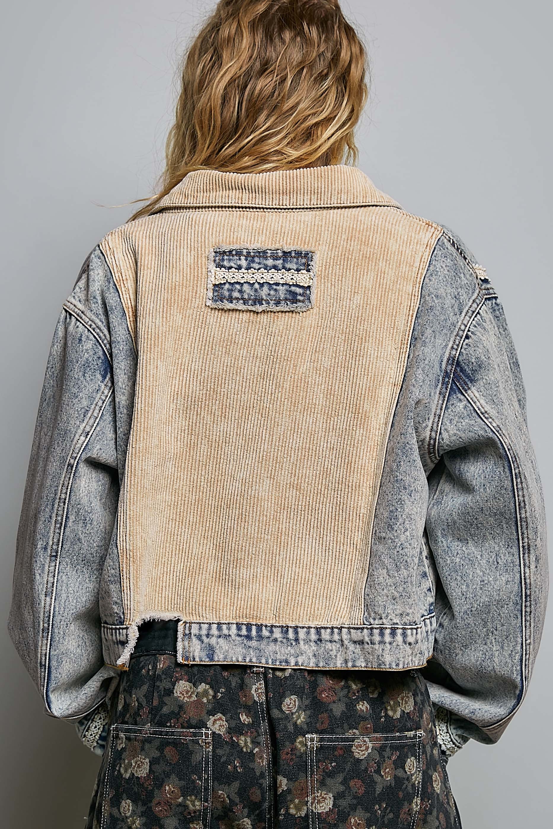 The Muse Contrast Denim Jacket