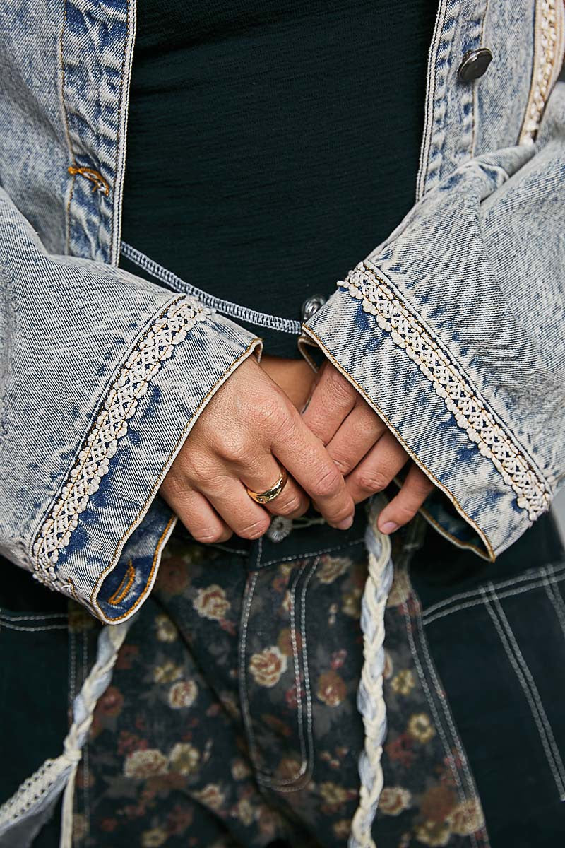 The Muse Contrast Denim Jacket