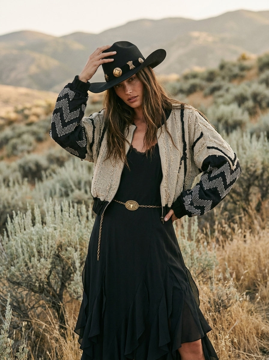 The Nomad Oversized Textured Jacket