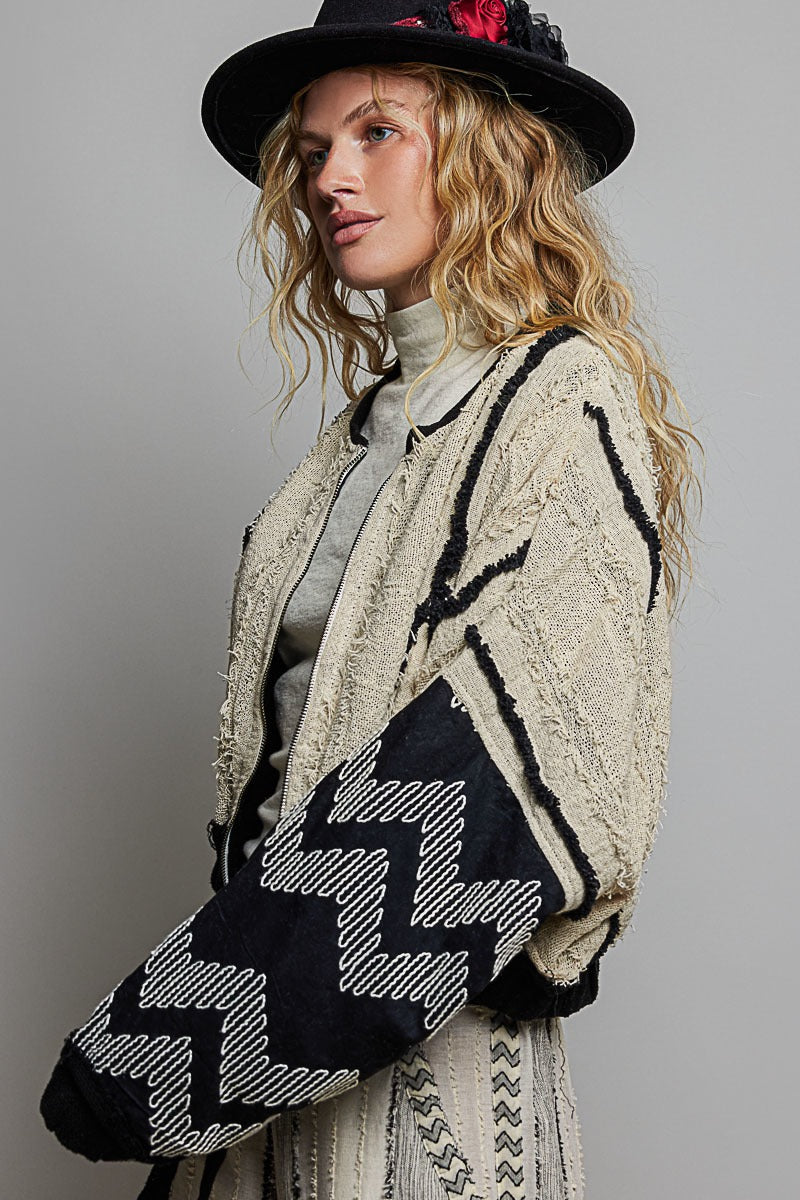 The Nomad Oversized Textured Jacket