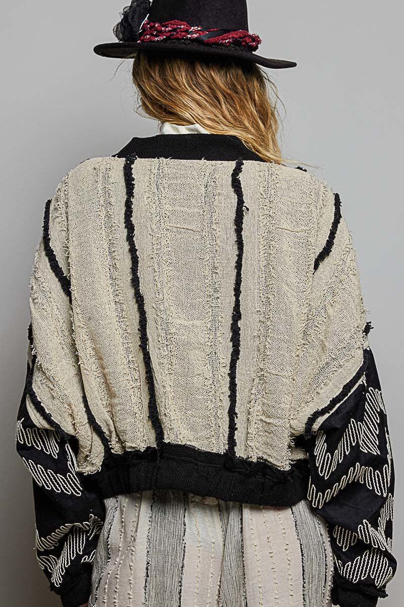 The Nomad Oversized Textured Jacket