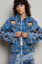 The Poet Textured Velvet Jacket
