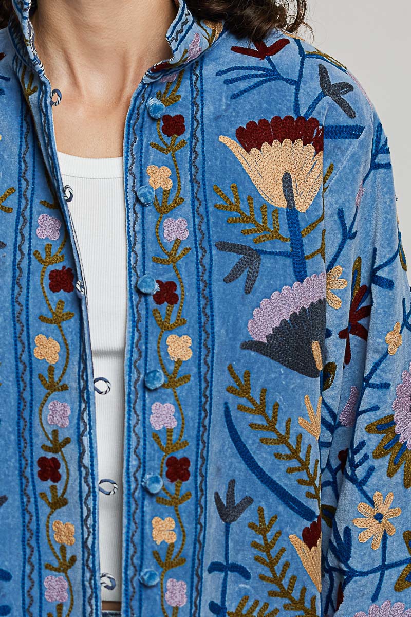The Poet Textured Velvet Jacket