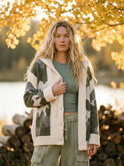 Timberline Camo Knit Button-Front Cardigan