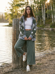 Timberline Camo Knit Button-Front Cardigan