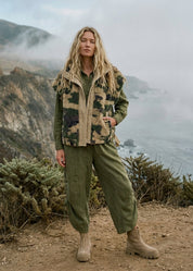 Trailblazer Teddy Fleece Utility Camo Puffer Vest