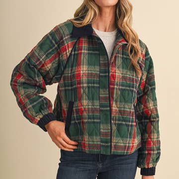 Truckee Plaid Quilted Jacket