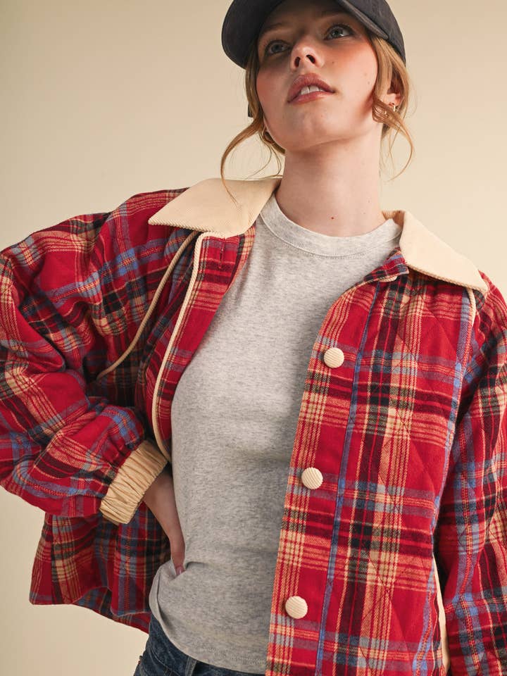 Truckee Plaid Quilted Jacket