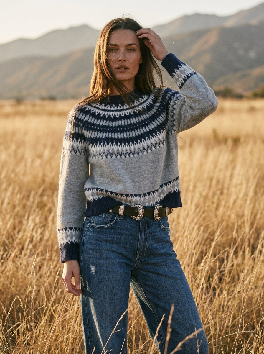 Tuolumne Fair Isle Crewneck Sweater