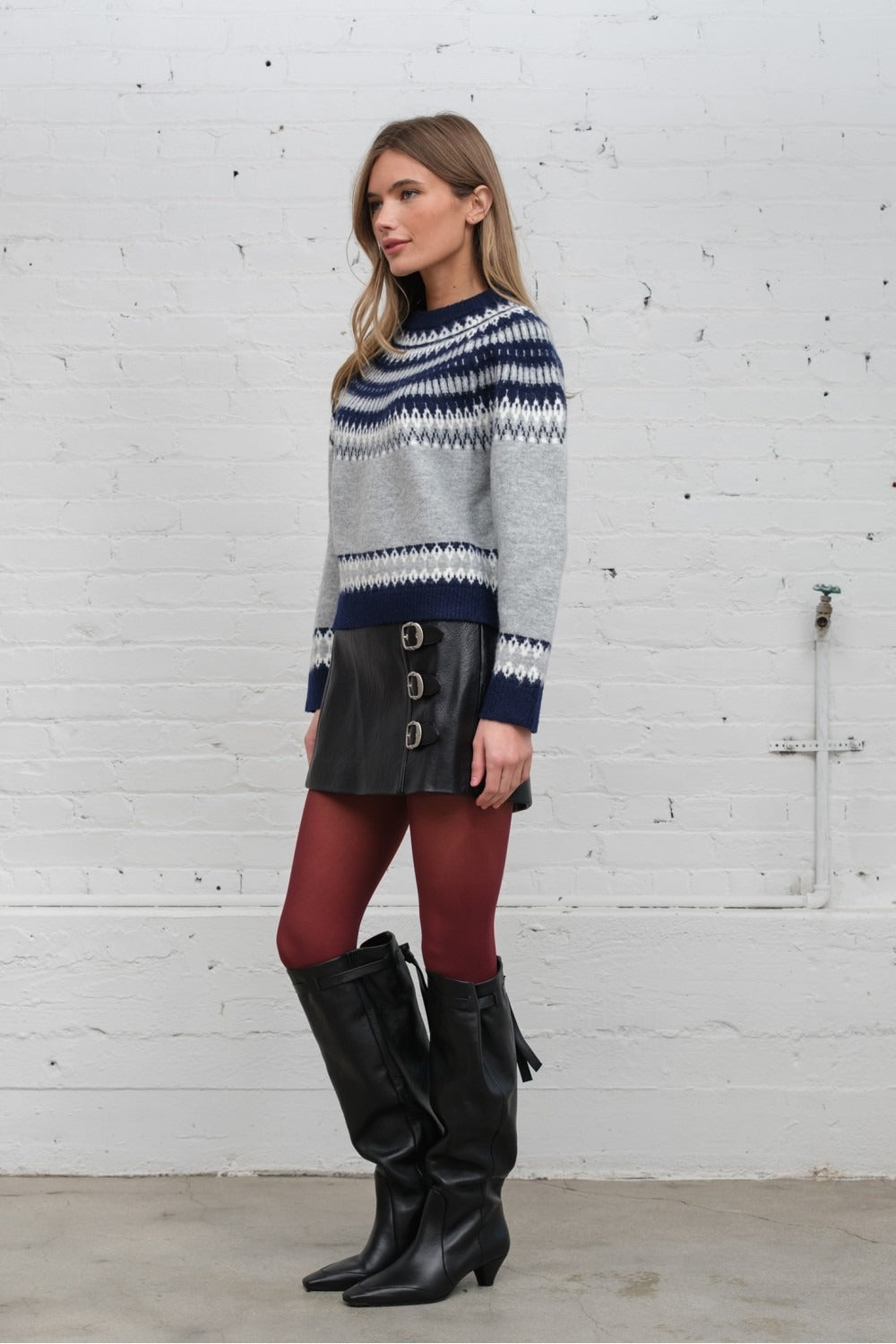 Tuolumne Fair Isle Crewneck Sweater