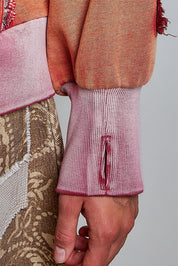 Wallflower Double Gauze French Terry Patchwork Pullover