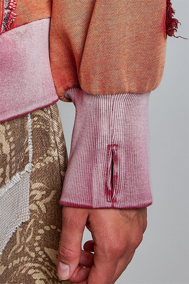 Wallflower Double Gauze French Terry Patchwork Pullover