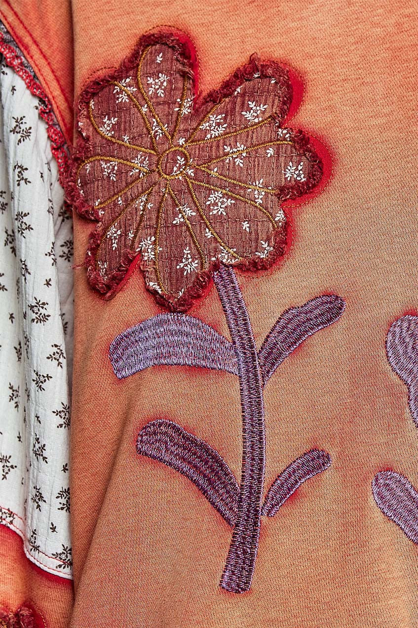 Wallflower Double Gauze French Terry Patchwork Pullover