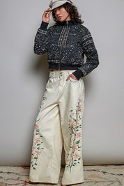 Waylon Bandana Quilted Bomber Jacket