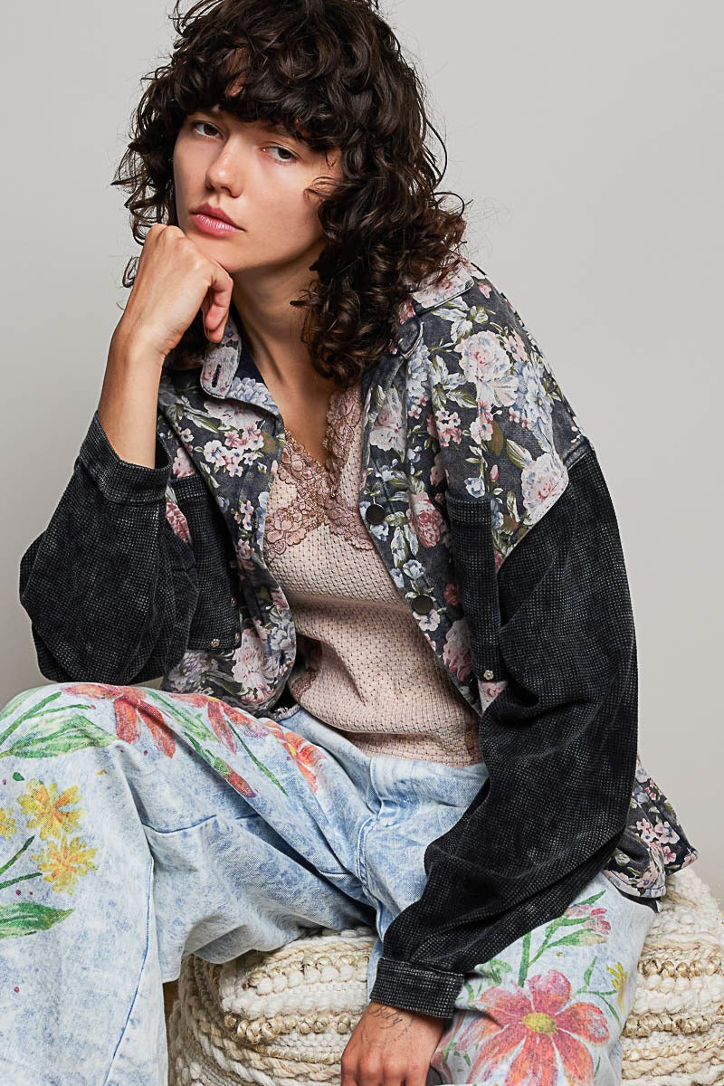 Wayward Mixed Print Shacket