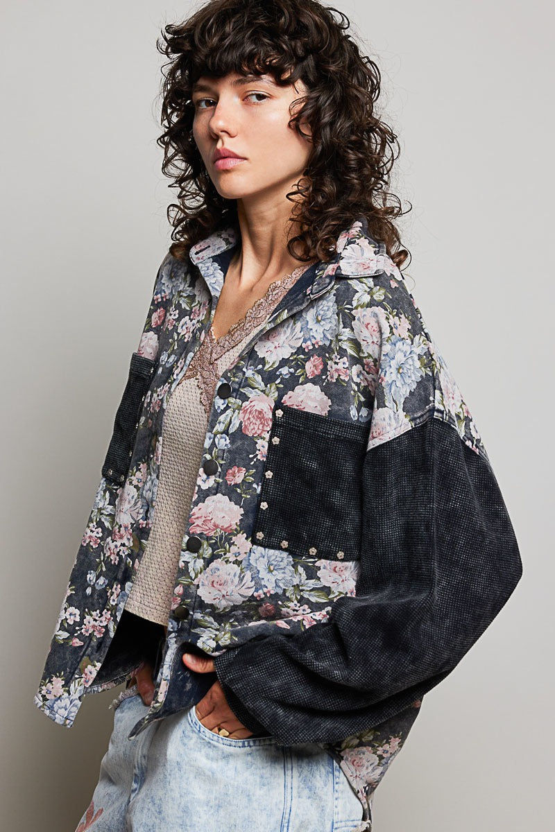 Wayward Mixed Print Shacket