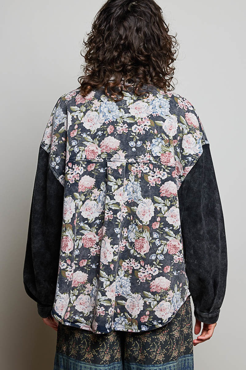 Wayward Mixed Print Shacket