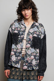 Wayward Mixed Print Shacket