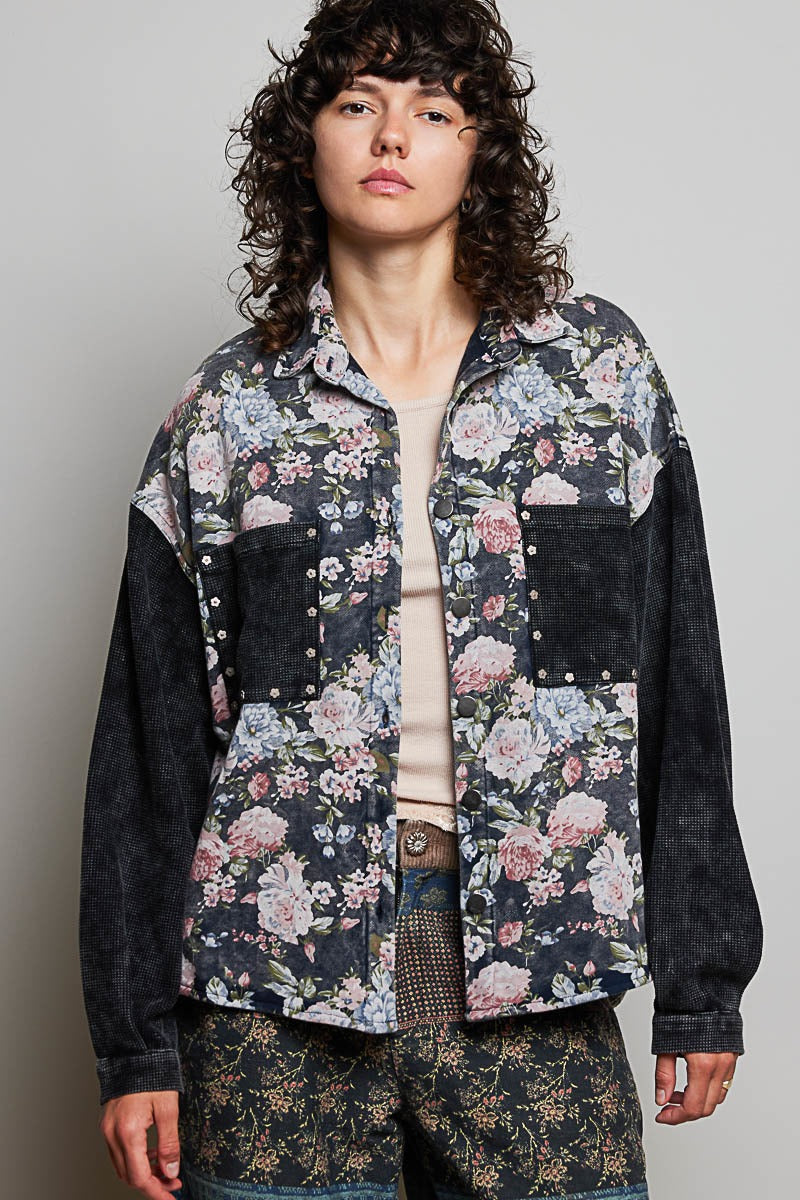 Wayward Mixed Print Shacket