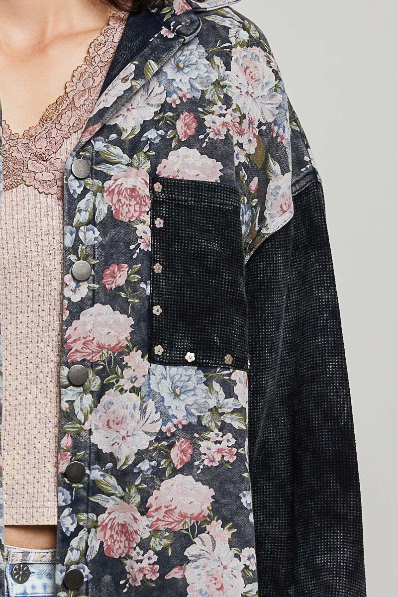 Wayward Mixed Print Shacket